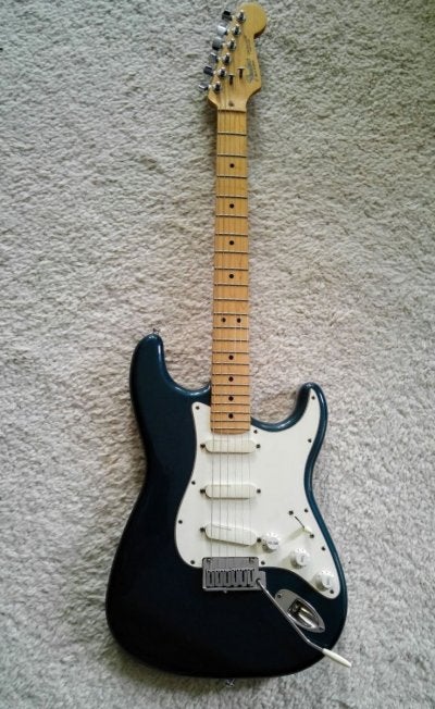 fender american standard 1988年製！　値下げ！ 1988 Fender American Standard Strat, Gunmetal Blue