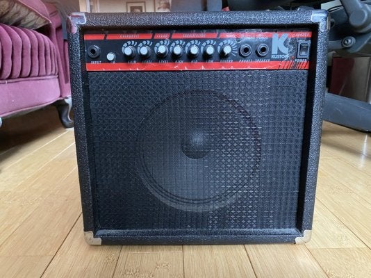 Kustom KLA20R 20-Watt 1x8” Guitar Practice Amp with Spring Reverb ca.1995 $50 OBO. Local pickup only (Boston area)